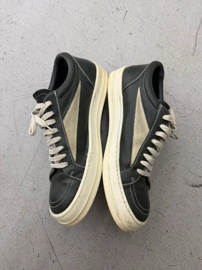 Rick Owens Forest Green Leather Sneakers dPDbFRM 2