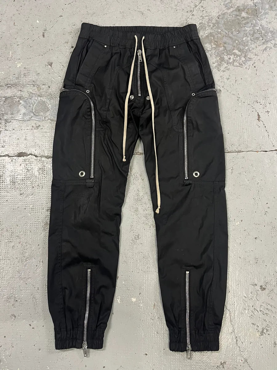 Rick Owens Futuristic Black Cargo Pants oopVPJp 0