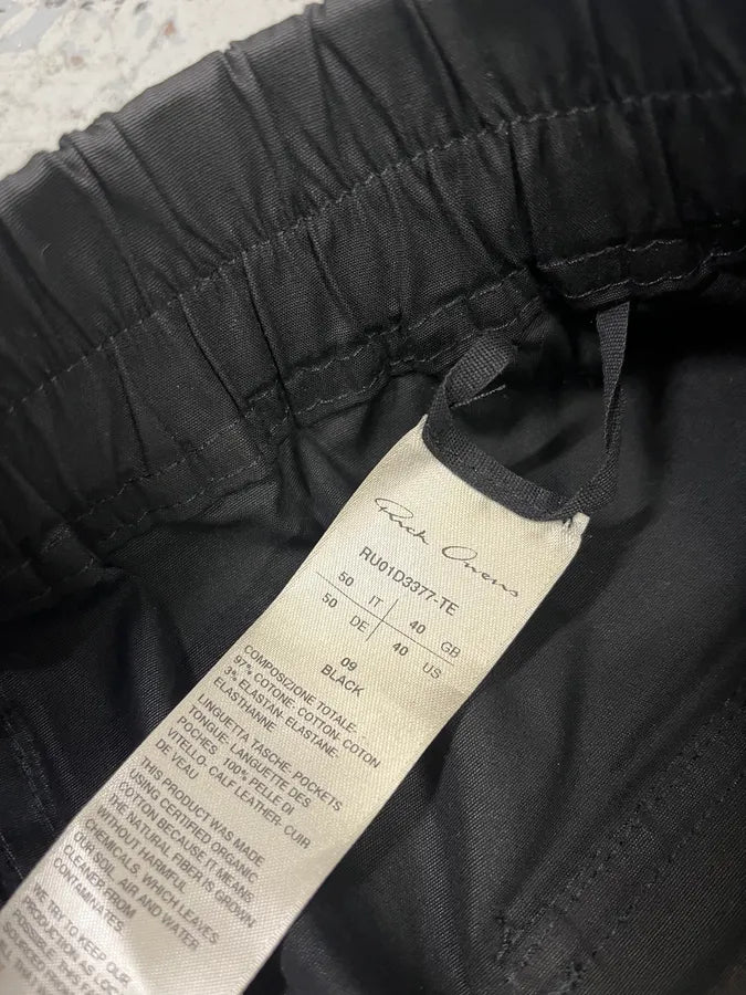 Rick Owens Futuristic Black Cargo Pants oopVPJp 10