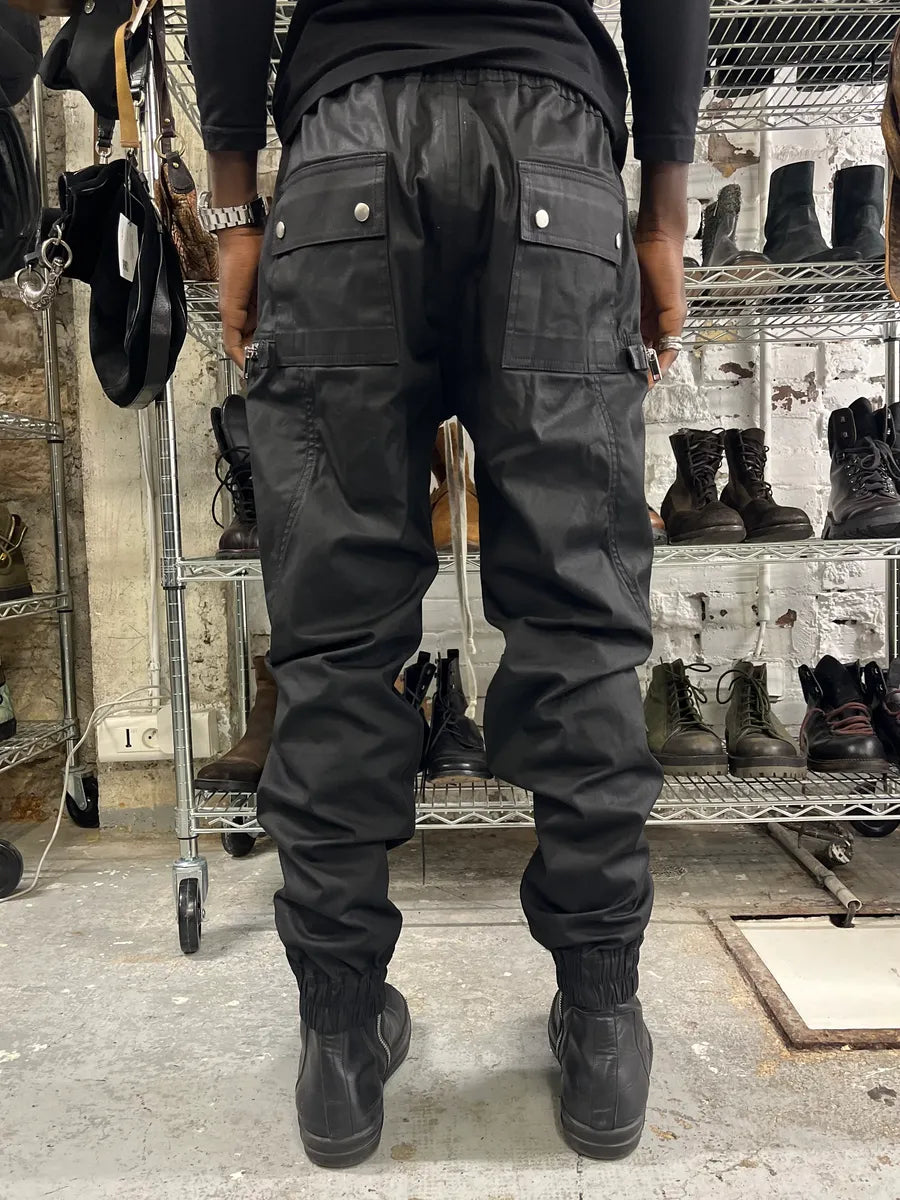 Rick Owens Futuristic Black Cargo Pants oopVPJp 3