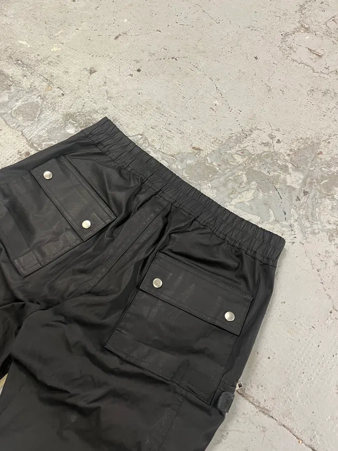 Rick Owens Futuristic Black Cargo Pants oopVPJp 7
