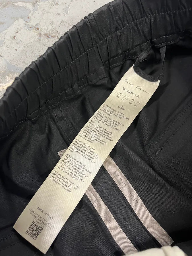 Rick Owens Futuristic Black Cargo Pants oopVPJp 9