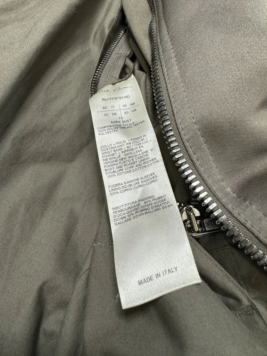 Rick Owens Grey Astro Bomber Jacket niekCWn 12