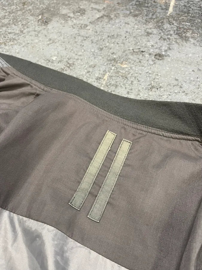Rick Owens Grey Reflective Nylon Bomber Jacket XnKBQbO 9