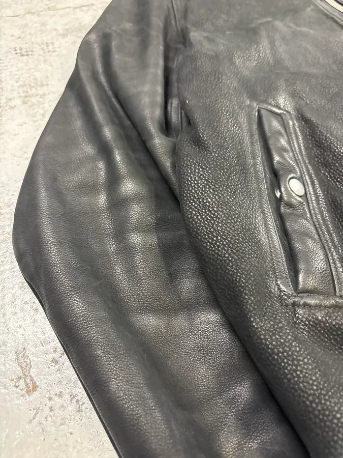 Rick Owens Black Premium Biker Leather Jacket EFZBNJE 10