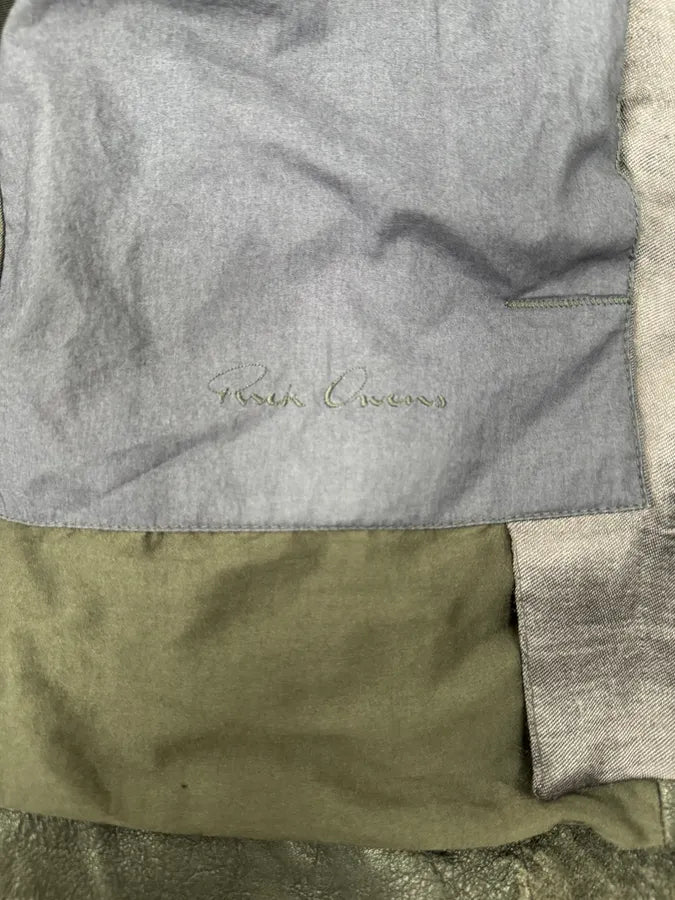 Rick Owens Grey Avant-Garde Leather Jacket ujNGZVx 11