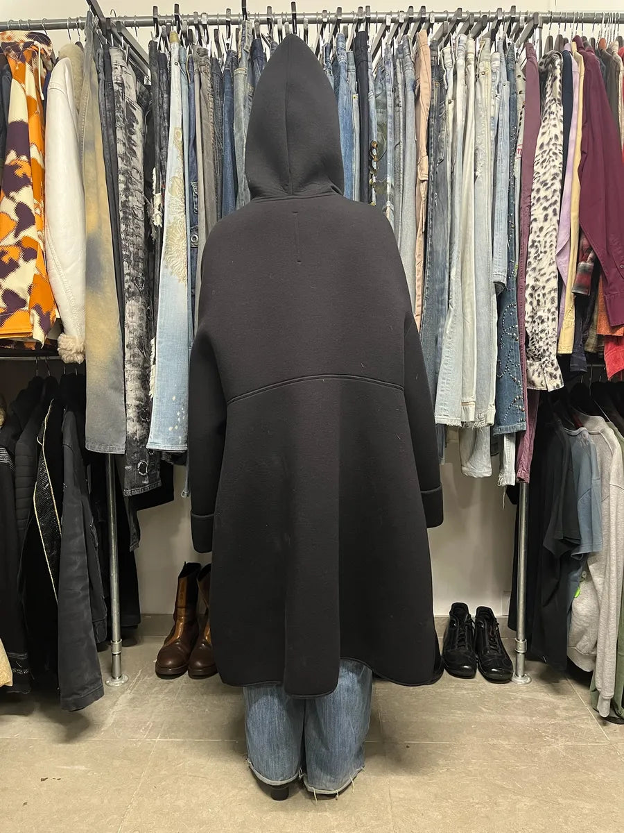 Rick Owens Lilies Black Long Dark Destructured Jacket qFzekrx 2