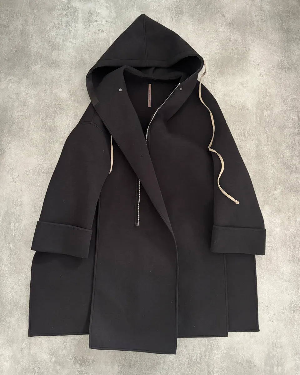 Rick Owens Lilies Black Long Dark Destructured Jacket qFzekrx 3