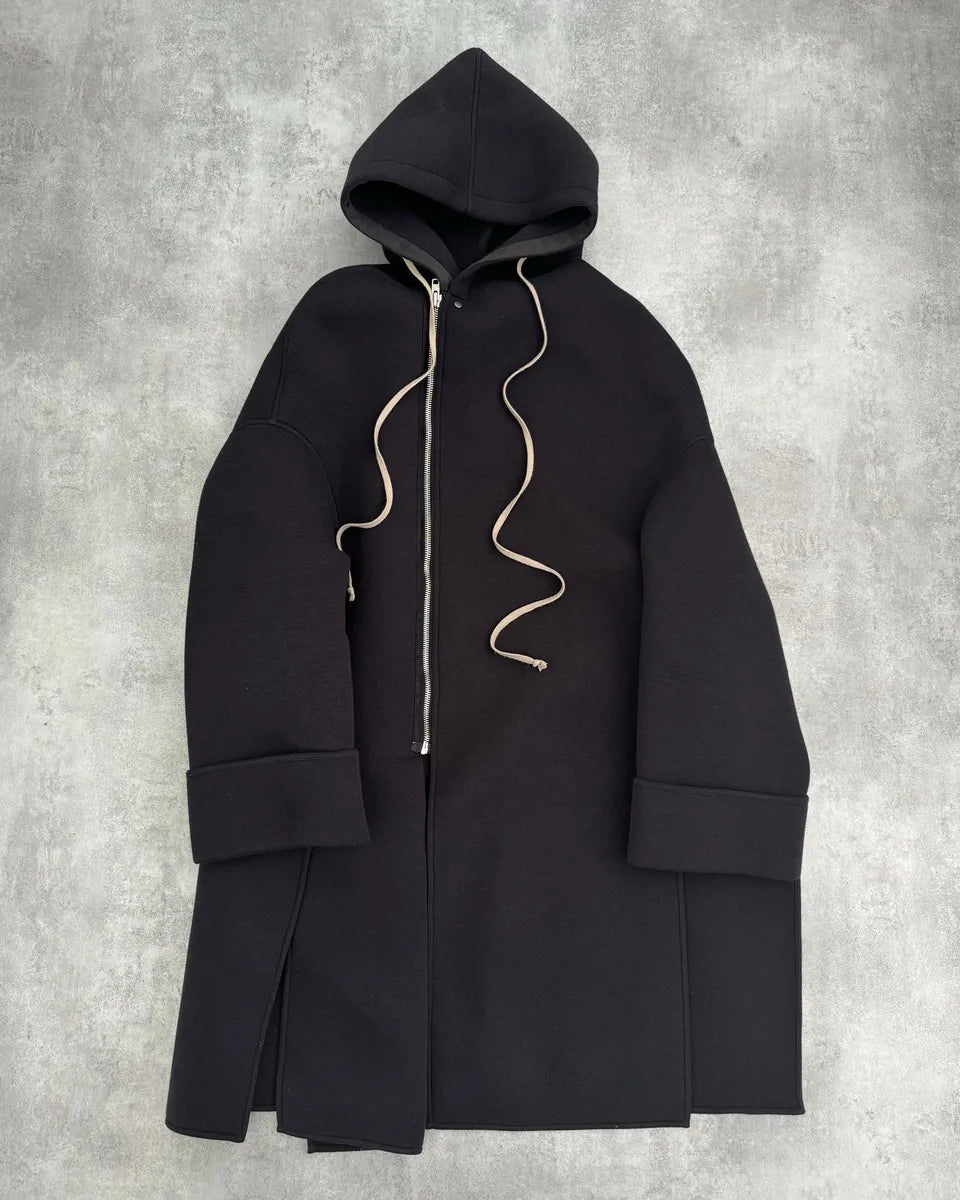 Rick Owens Lilies Black Long Dark Destructured Jacket qFzekrx 0