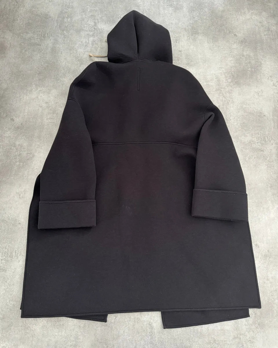 Rick Owens Lilies Black Long Dark Destructured Jacket qFzekrx 4