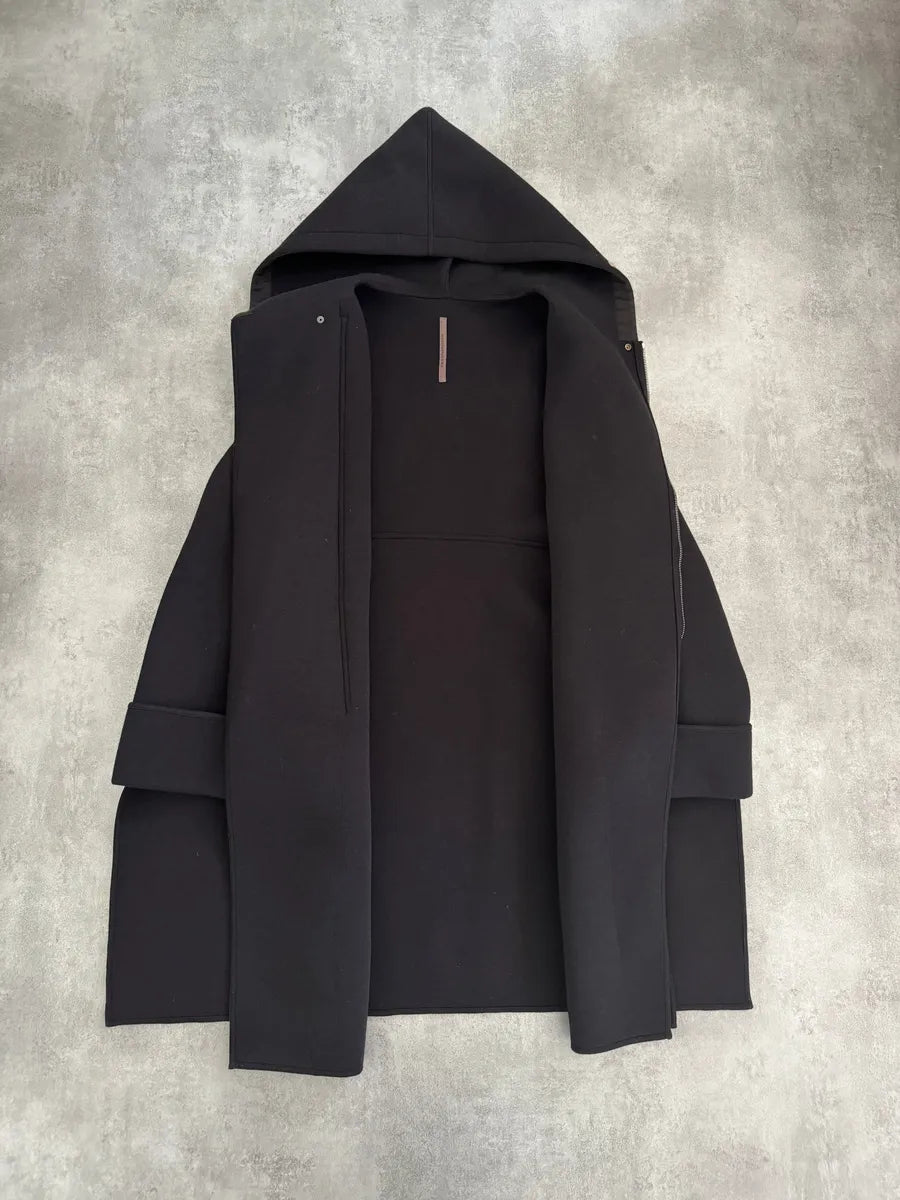 Rick Owens Lilies Black Long Dark Destructured Jacket qFzekrx 7