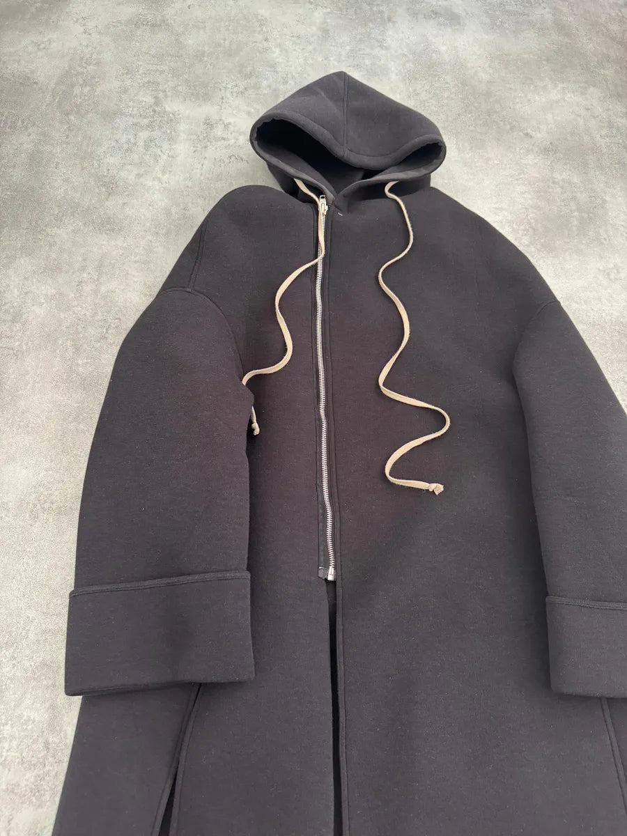 Rick Owens Lilies Black Long Dark Destructured Jacket qFzekrx 11