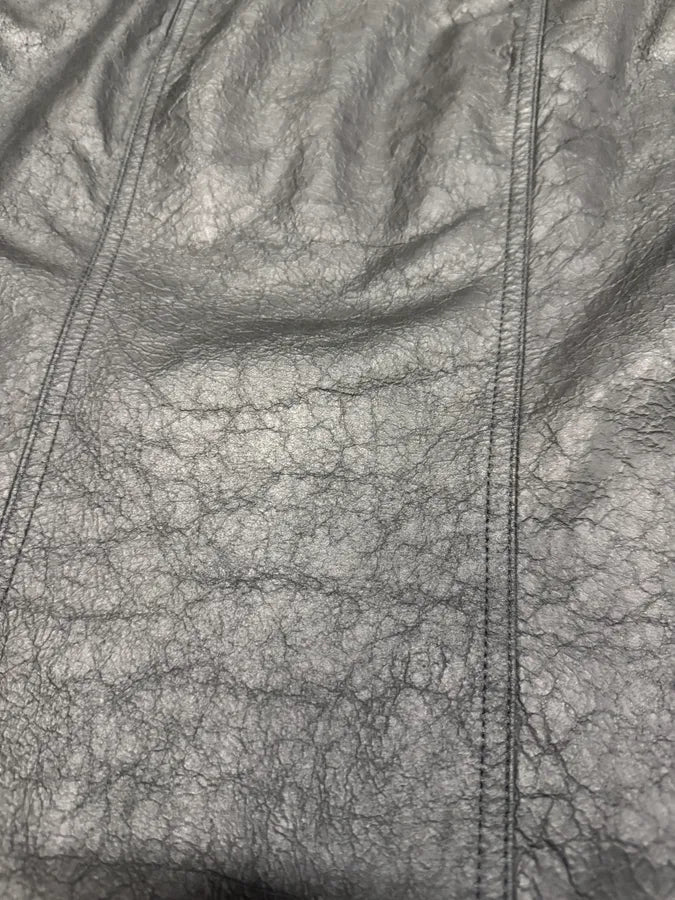 Rick Owens Mollino Asymmetrical Black Leather Jacket (M) MyRTpIX 4