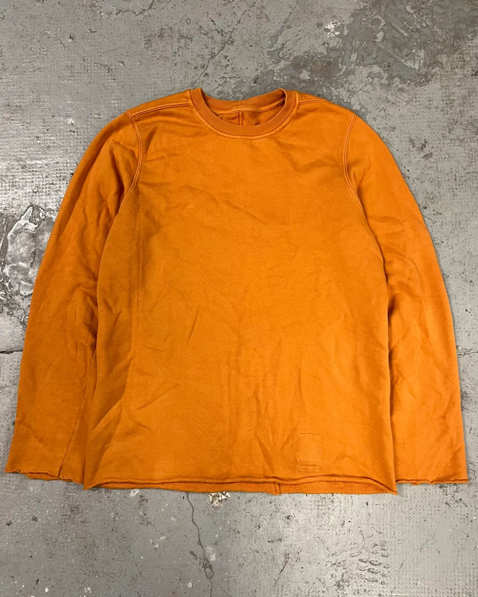 Rick Owens Orange Minimalist Crewneck OfdNyFA 0