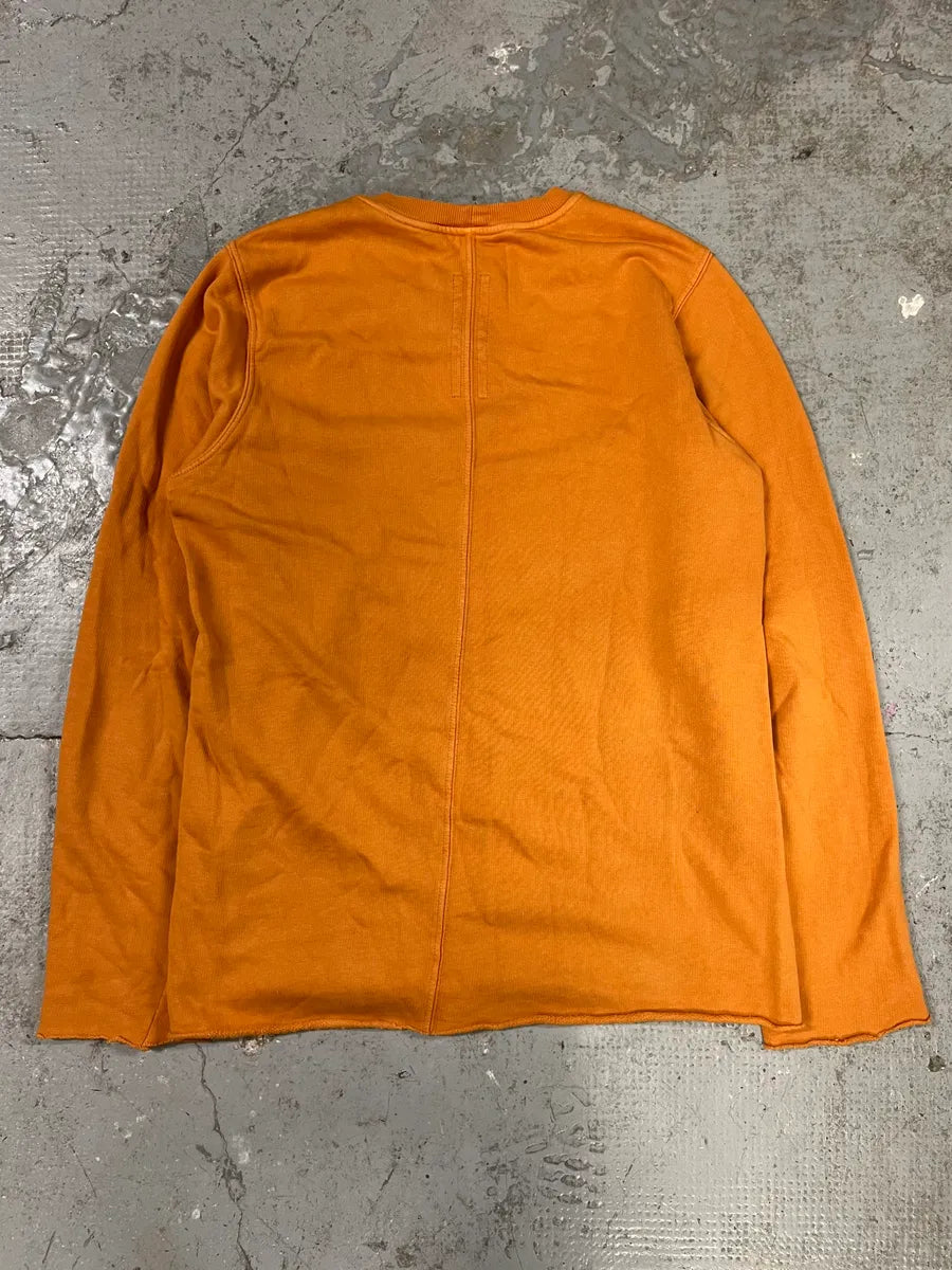 Rick Owens Orange Minimalist Crewneck OfdNyFA 1