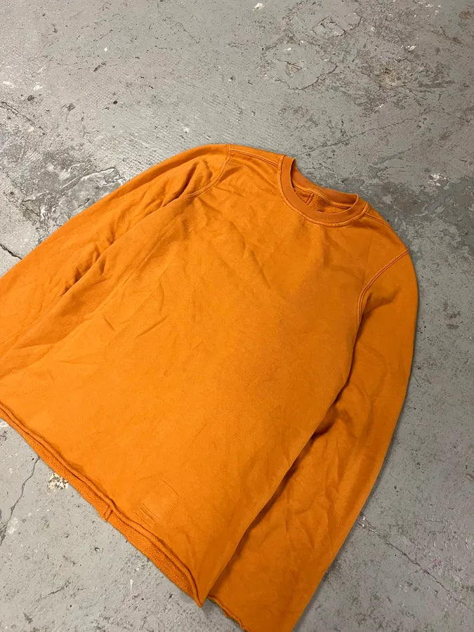 Rick Owens Orange Minimalist Crewneck OfdNyFA 5
