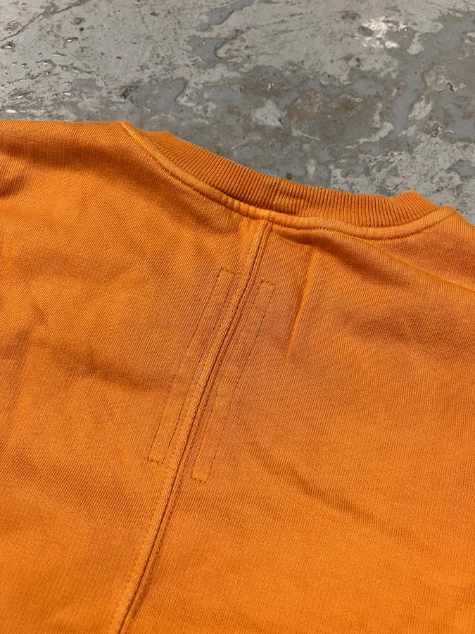 Rick Owens Orange Minimalist Crewneck OfdNyFA 6