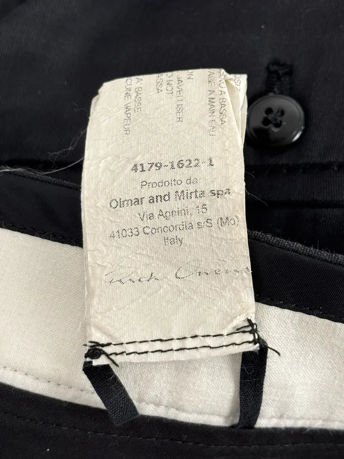SS2015 Rick Owens Black Classy Pants SUoUTqp 9
