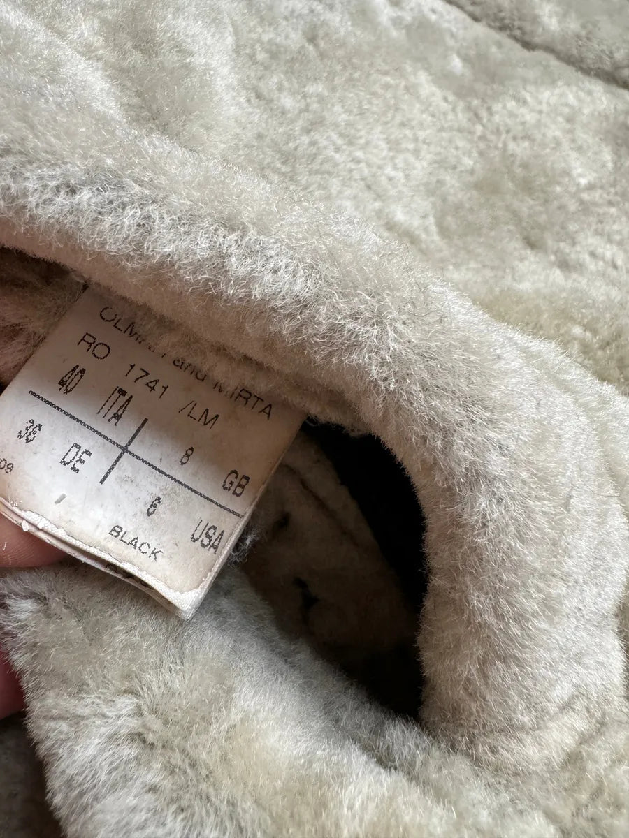 Rick Owens Shearling Asymmetrical Leather Jacket RGOQCSu 6
