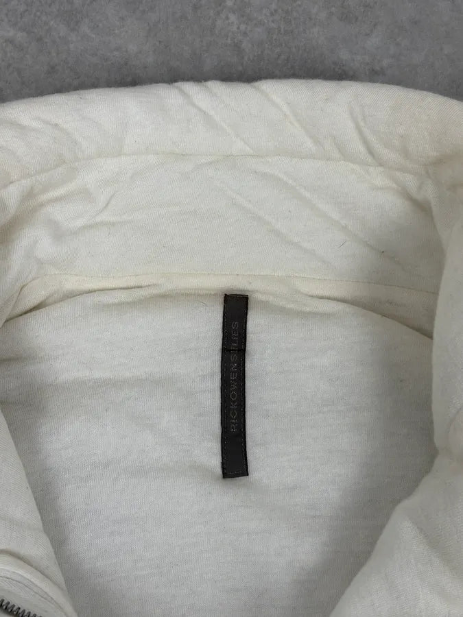 Rick Owens Uues White Hybrid Bomber Jacket SjqyjFt 5