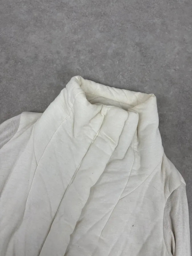 Rick Owens Uues White Hybrid Bomber Jacket SjqyjFt 3