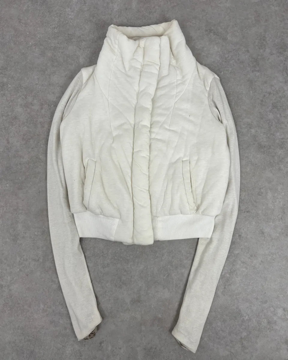 Rick Owens Uues White Hybrid Bomber Jacket SjqyjFt 0