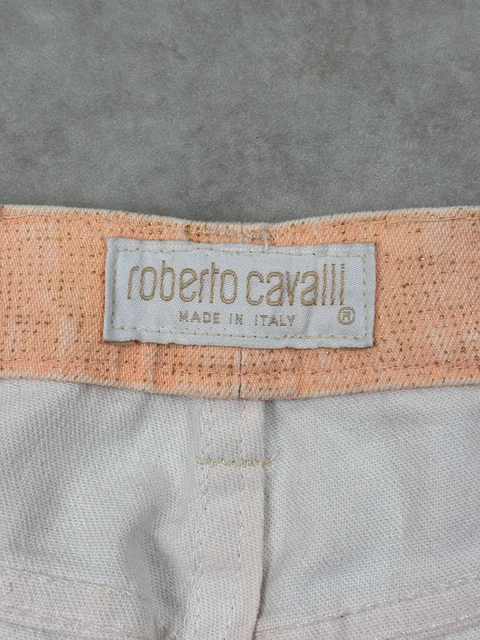 SS2001 Roberto Cavalli Faded Pink Floral Desi Princess Pants IpqOqqV 10