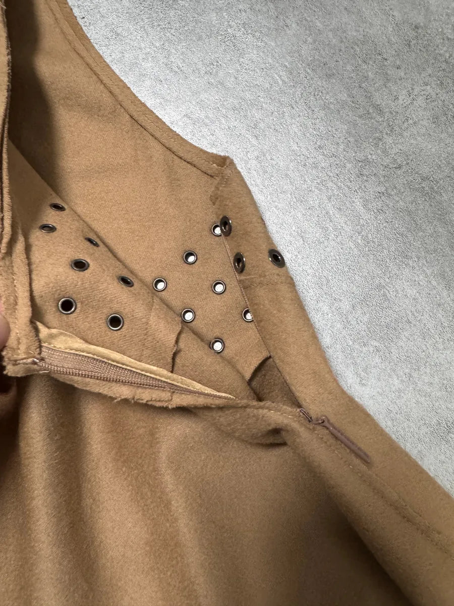 Roberto Cavalli Asymmetrical Studded Beige Dress oIGhIVm 4