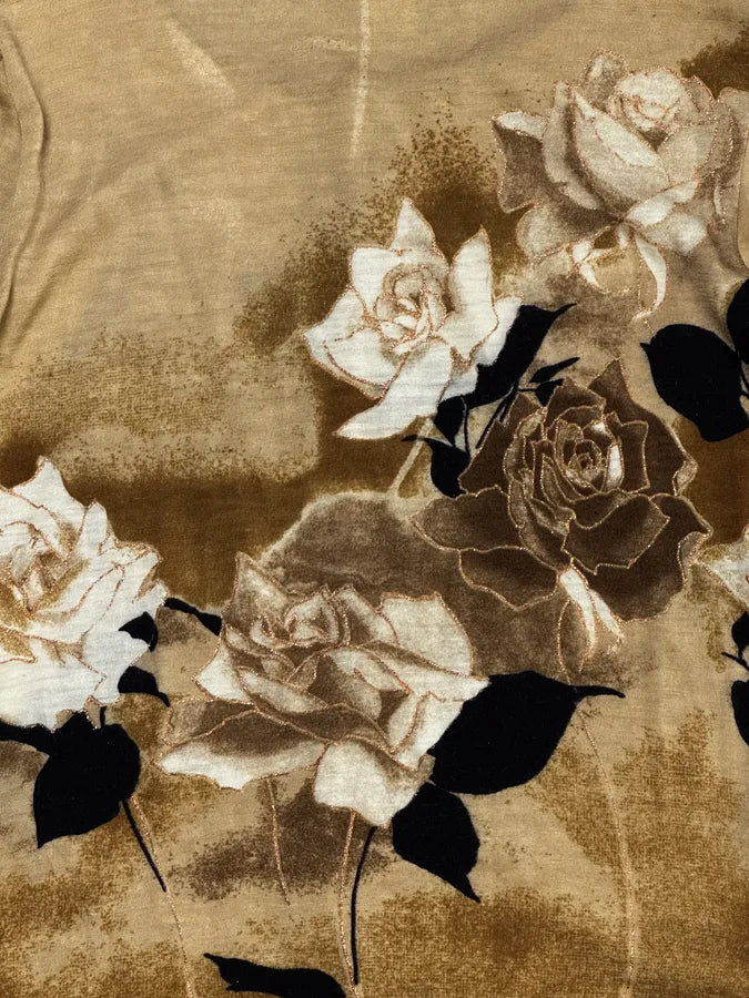 Roberto Cavalli Beige Brown Floral Leopard Cardigan aMTihsU 9