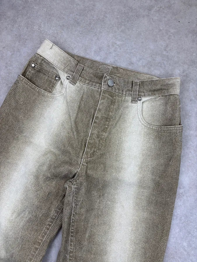 SS2002 Roberto Cavalli Beige Sand Gradient Pants AxAUIRq 4