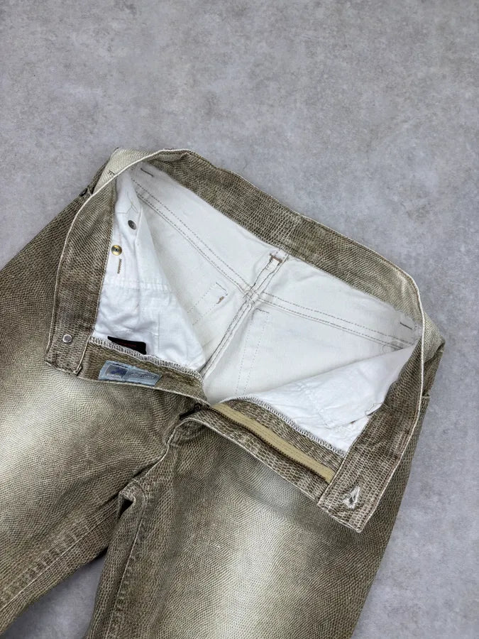 SS2002 Roberto Cavalli Beige Sand Gradient Pants AxAUIRq 8