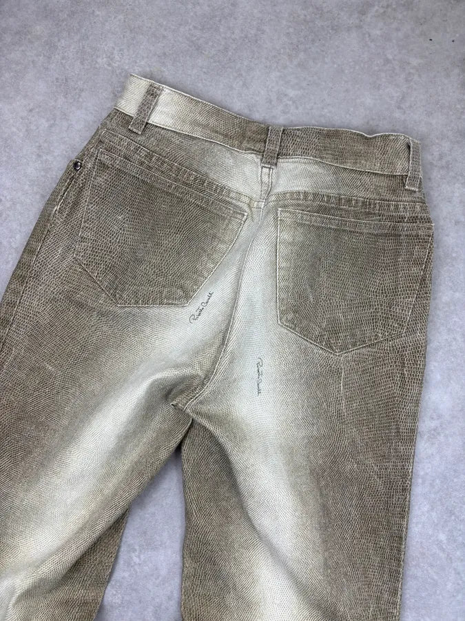 SS2002 Roberto Cavalli Beige Sand Gradient Pants AxAUIRq 6