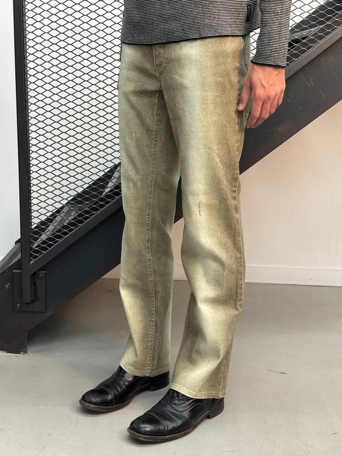 SS2002 Roberto Cavalli Beige Sand Gradient Pants AxAUIRq 2