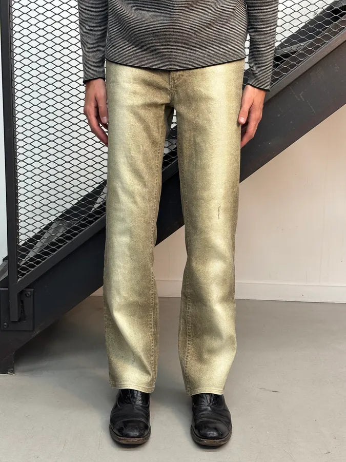 SS2002 Roberto Cavalli Beige Sand Gradient Pants AxAUIRq 1