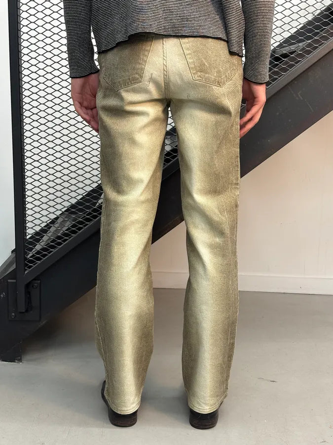 SS2002 Roberto Cavalli Beige Sand Gradient Pants AxAUIRq 3