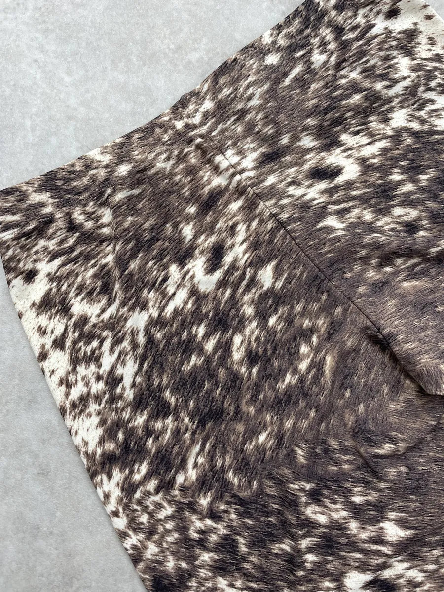 AW1999 Roberto Cavalli Re-Issue Beige Cow Fury Movement Leggings lGHhCZT 7