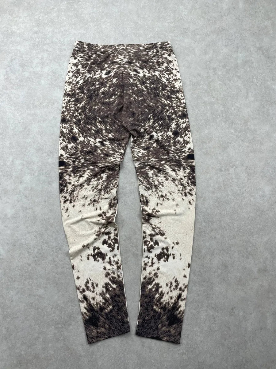 AW1999 Roberto Cavalli Re-Issue Beige Cow Fury Movement Leggings lGHhCZT 6