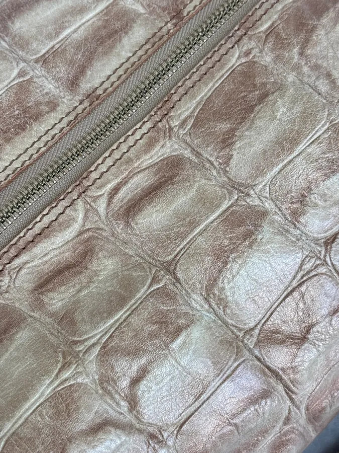 Roberto Cavalli Beige Crocodile Effect Bag LXceVpO 9