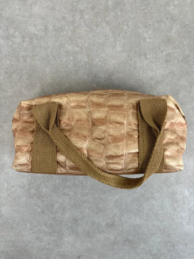 Roberto Cavalli Beige Crocodile Effect Bag LXceVpO 5