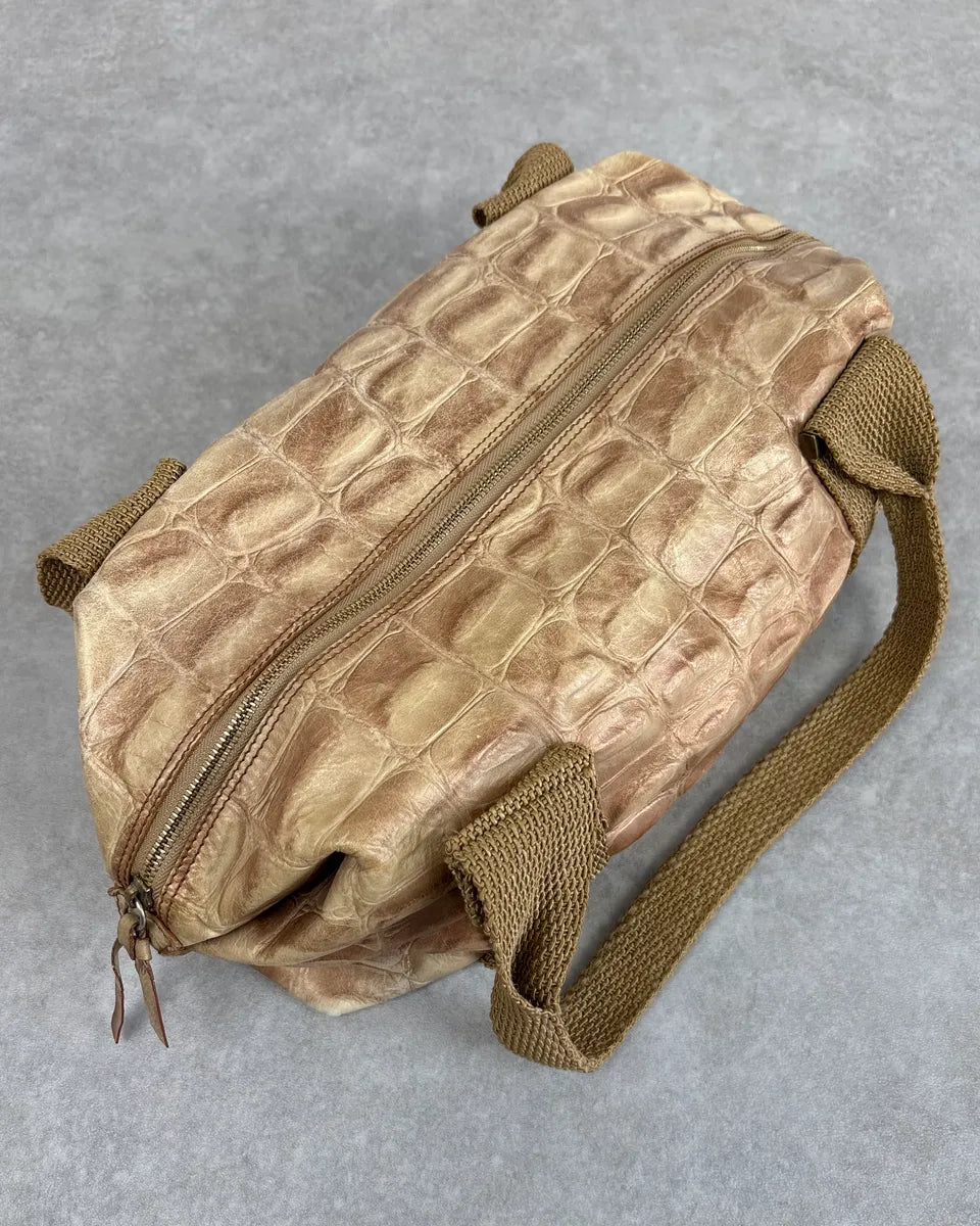 Roberto Cavalli Beige Crocodile Effect Bag LXceVpO 0