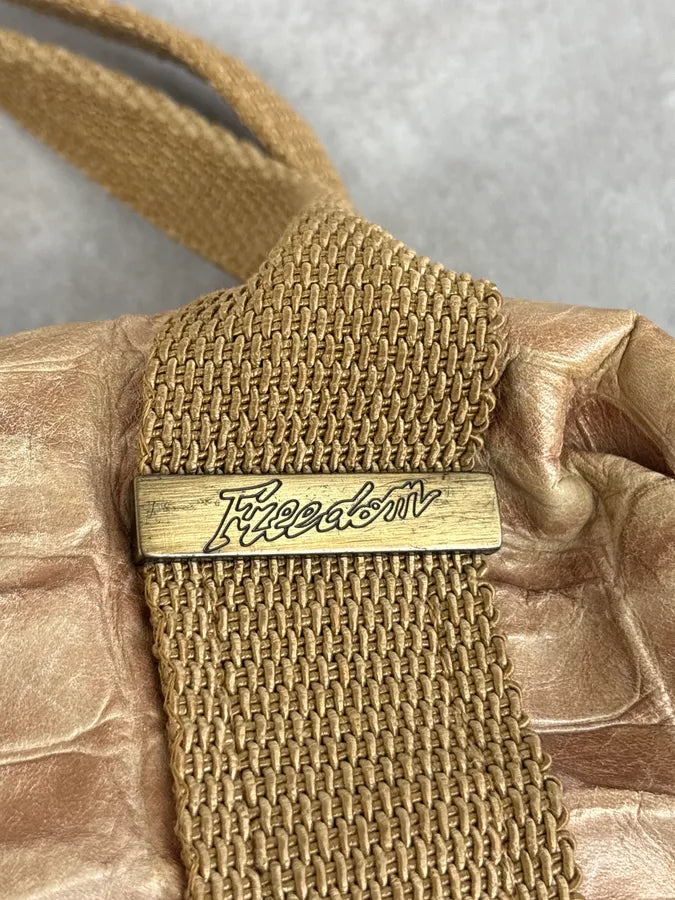 Roberto Cavalli Beige Crocodile Effect Bag LXceVpO 10
