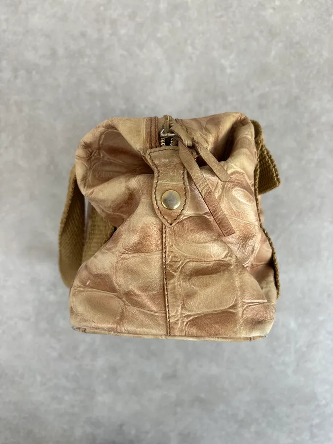 Roberto Cavalli Beige Crocodile Effect Bag LXceVpO 6