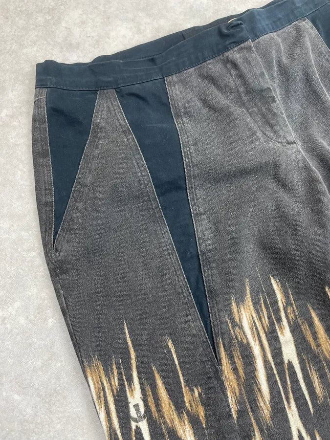2000s Cavalli Black Fire Magma Pants PiezIOa 8