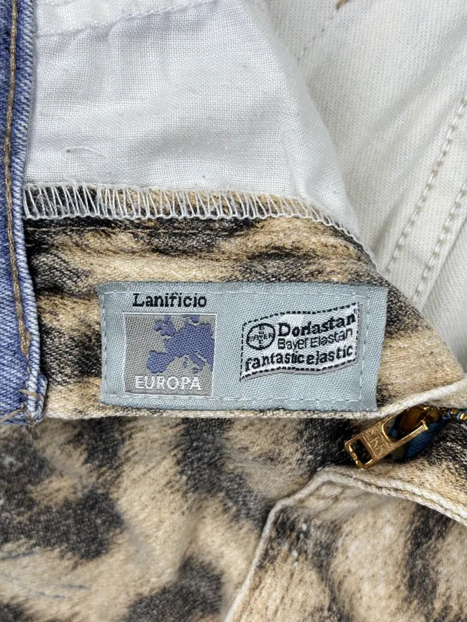 AW2001 Roberto Cavalli Beige Leopard Print Ocean Pants cRvhrIz 10