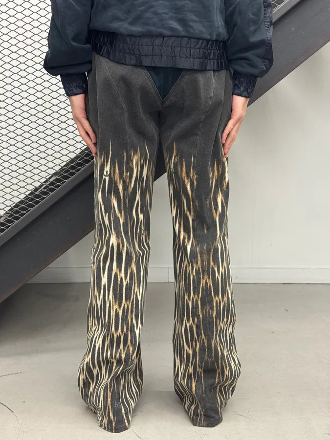 2000s Cavalli Black Fire Magma Pants PiezIOa 2