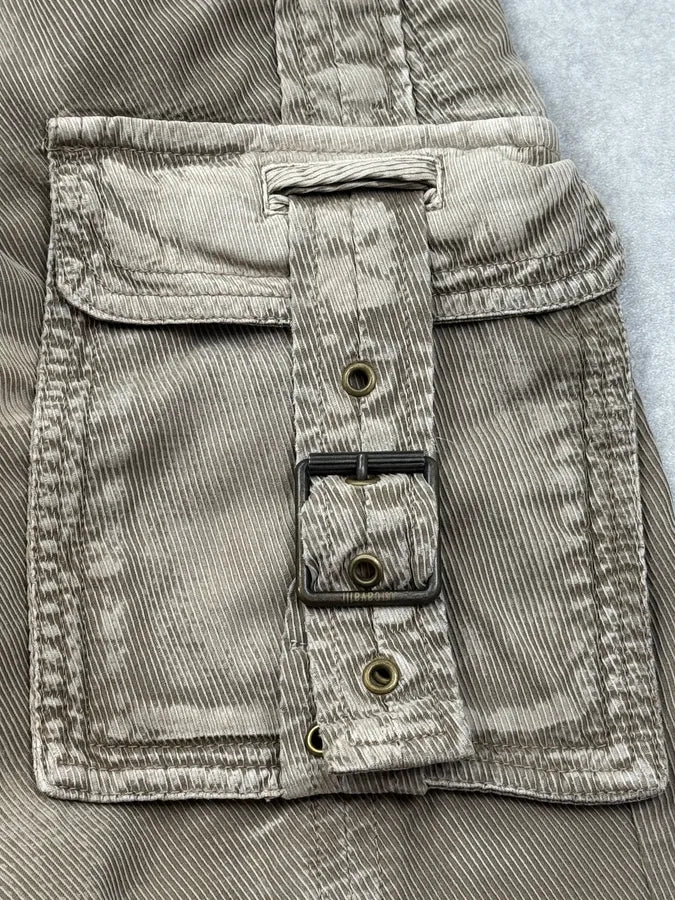 AW2006 Roberto Cavalli Beige Front Pocket Cargo Corduroy Pants WoYUIHp 7
