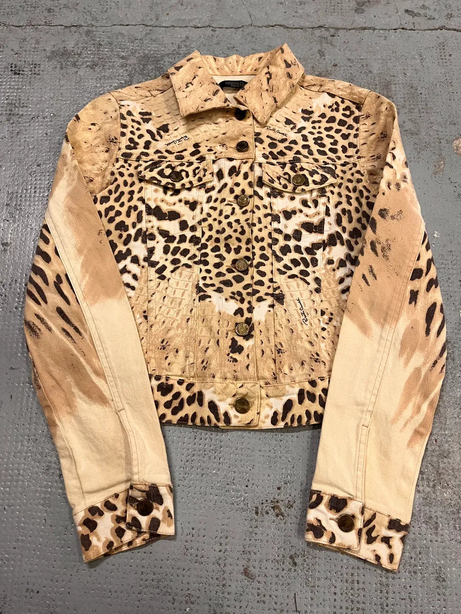 Roberto Cavalli Beige Leopard Jacket  LHlyKPf 0