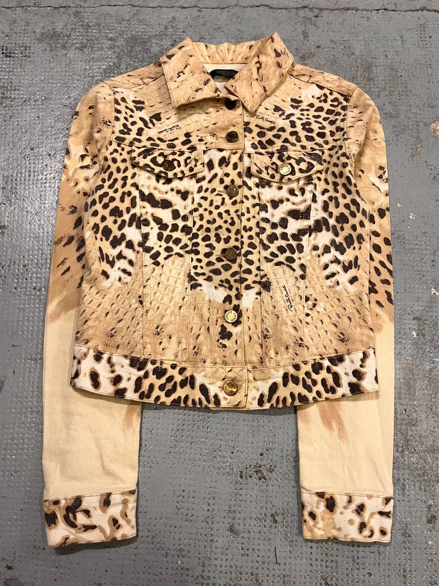 Roberto Cavalli Beige Leopard Jacket  LHlyKPf 3