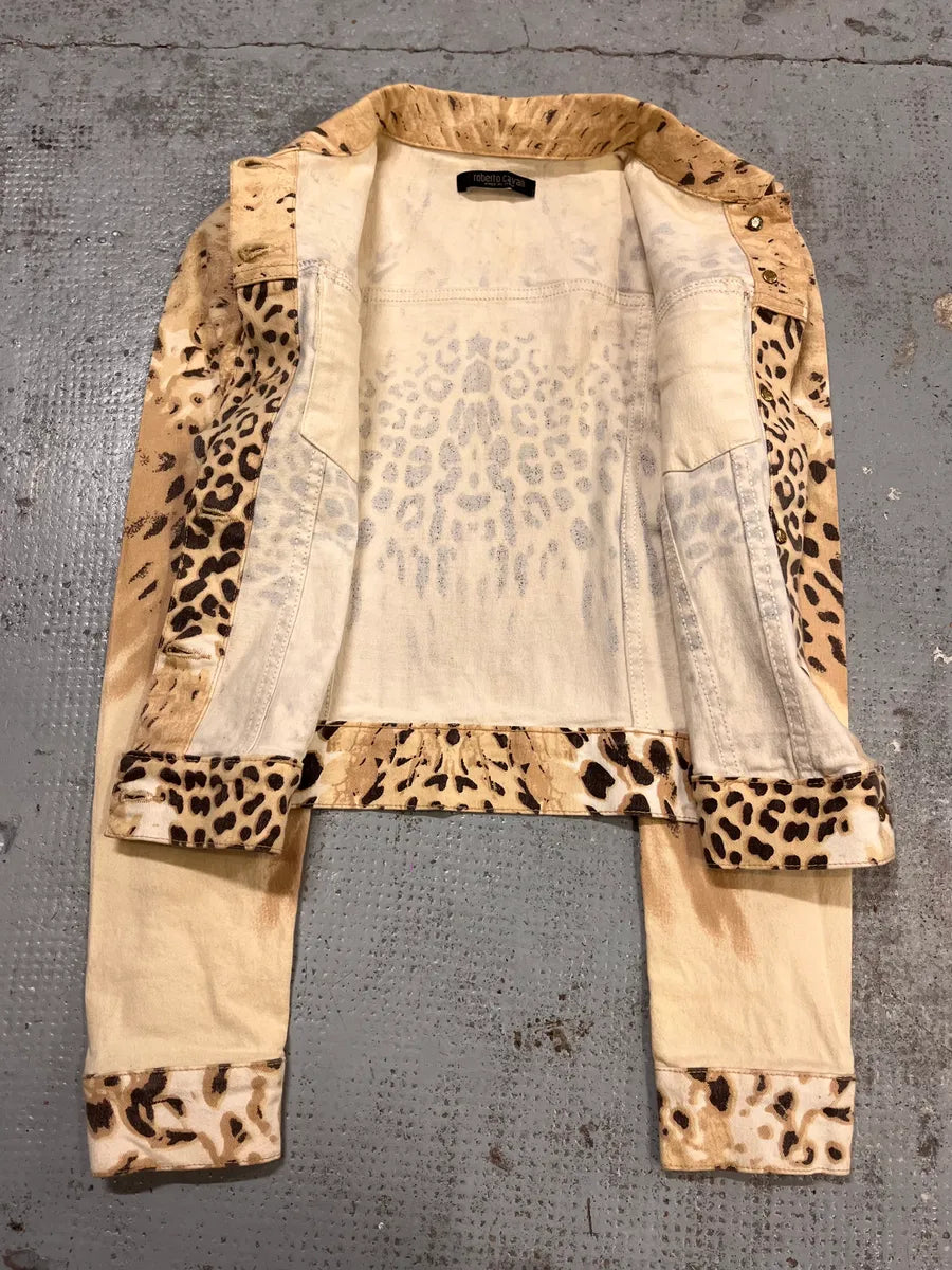 Roberto Cavalli Beige Leopard Jacket  LHlyKPf 7