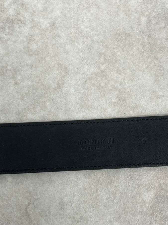 Roberto Cavalli Beige Python Leather Avant-Garde Belt FHOeJLg 5